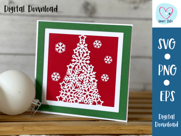 3D SVG Christmas Card for Editorial Design
