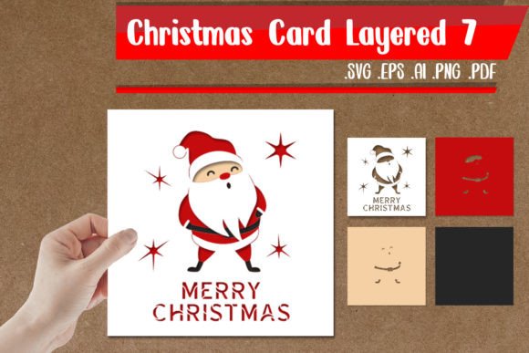 3D SVG Christmas Card Layered 7 Review