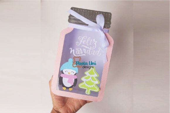 3D SVG Jar Box for Christmas Branding