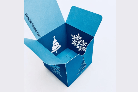 3D SVG Review: Christmas Gift Box Template