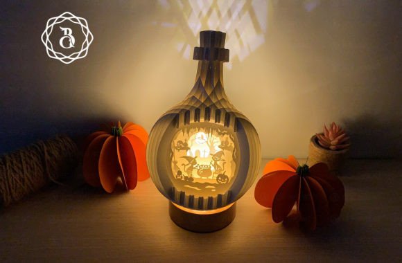 3D SVG Shapes: Pop Up Cat Witch Bottle Review