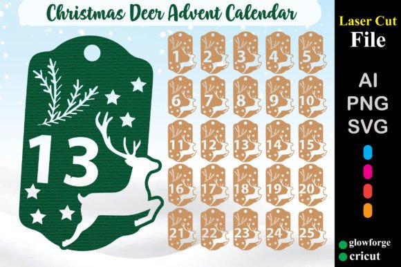 Christmas Deer Advent Countdown Tags Review