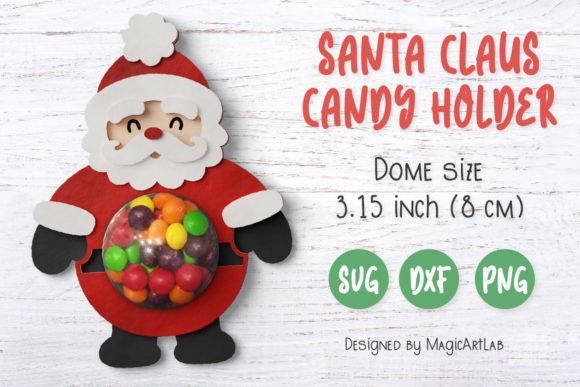 Christmas Santa Candy Dome 3D SVG Review