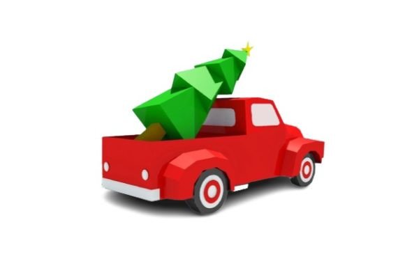 Christmas Truck 3D SVG Objects Craft Review