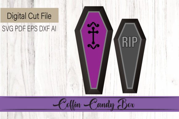 Coffin Candy Box: 3D SVG Shapes for Editorial