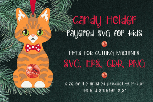 Ginger Tabby Cat Christmas Candy Holder Review