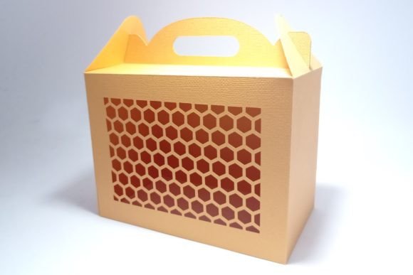 Honeycomb Gable Box: 3D SVG for Seasons