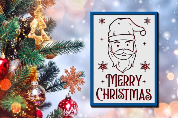 Merry Christmas Card SVG Santa: 3D SVG Review