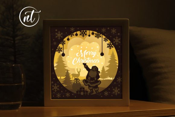 Merry Christmas Light Box: 3D SVG Branding Review