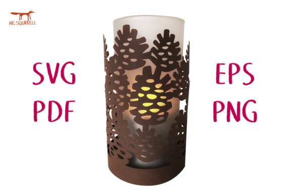 Pine Cone Papercut Lantern 3D SVG Shapes Review